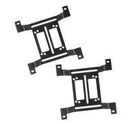 Plyisty Kit de Support de Refroidissement à Eau pour Ordinateur, 2 Pièces de 12cm, Support de Montage de Radiateur de Ventilateur arqué en Fer de 120mm pour Réservoir de Pompe PC