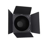 Plyisty Kit pour Porte de Grange à Montage Bowens avec Réflecteur Grille Nid d'abeille 60°, 5 Filtres Magnétiques en Gel de Couleur pour Lumière Stroboscopique de Studio, Ensemble de