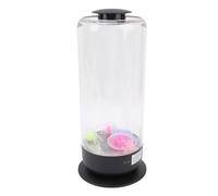 Plyisty Lampe à Méduses LED, 7 Couleurs D'aquarium de Lumière de Nuit avec Télécommande, pour la Maison et la Décoration de la Chambre, 3 Vitesses D'écoulement d'eau (Black)