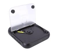 Plyisty Lecteur CD Portable, avec Deux Haut-Parleurs Stéréo, Bluetooth 5.3, Casque, Écran LCD, Compatible CD MP3 WMA AUX Entrée USB, Rechargeable, pour La Maison Et La Voiture (Black)