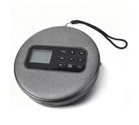 Plyisty Lecteur CD Portable, avec Deux Haut-Parleurs Stéréo, Compatible CD-R MP3 WMA, Câble 3,5 Mm/USB, Écran LCD, Rechargeable 1500 Mah, pour Voiture, Maison, Voyage