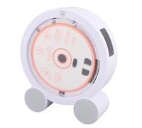 Plyisty Lecteur CD Vertical de Bureau avec Bluetooth 5.3, Double Haut-parleurs HiFi, Radio FM Portable, Minuterie, USB, Télécommande, Batterie Rechargeable 4000 MAh pour la Maison (Couleur du Bois)