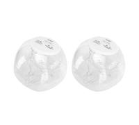 Plyisty Les Lumières Flottantes de la Piscine sur l'énergie Solaire, Robuste 13,78 dans 2 Pcs Lumières Solaires Illuminées IP68 Résistant à l'eau pour Le Patio (Couleur Chaude)