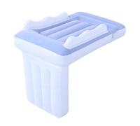 Plyisty Lit d'avion pour Tout-petit, Matelas de Voyage Gonflable avec Garde-corps Latéraux de sécurité, Lit Portable pour Enfants pour les Voyages en Voiture, les Longs Vols, Tissu floqué épais