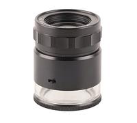 Plyisty Loupe de Bijoutier éclaire 10x Avec échelle, 6 LED, de de 28 Mm, Loupe Monoculaire Portable Rechargeable, pour Pièces de Monnaie de Circuit Optique Textile