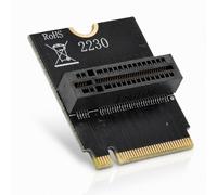 Plyisty M.2 NVMe PCIe 4.0 Carte de Test Verticale | Carte Riser Verticale M.2 M-Key Efficace, Compatible SSD 2230 2242 2260 2280