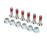 Plyisty M8 Pignon Boulon Kit, Alliage é | Kit de vis de pignon 6 pièces avec écrous, remplacement pour YZ YZF KX RM CR