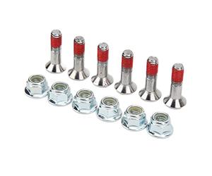Plyisty M8 Pignon Boulon Kit, Alliage é | Kit de vis de pignon 6 pièces avec écrous, remplacement pour YZ YZF KX RM CR