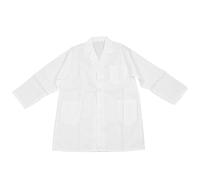 Plyisty Manteau de Laboratoire boutonné pour Enfants, Manteau de Médecin en Coton Doux pour Garçons et Filles, Cosplay avec Poche, Costume D'expérimentation Scientifique pour les Activités Scolaires