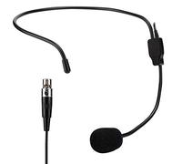 Plyisty Micro Casque Mini XLR 3 Broches TA3F, Micro à Condensateur Directionnel Professionnel en Forme de Cœur, Perche Réglable pour la Réduction du Bruit, émetteur sans Fil,