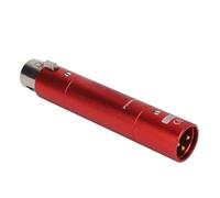 Plyisty Microphone en Ligne Préampe élégant Préamplificateur de Booster de Micro Actif Dynamique Durable pour l'enregistrement en Studio, Alliage d'aluminium (rouge)