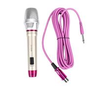 Plyisty Microphone Karaoké pour Chant, Micro Dynamique Filaire Vocal | Cardioid Pickup, XLR Femelle vers 6,35mm, Sans Pile, Interrupteur Marche/Arrêt, pour Enregistrement sur Scène Live