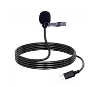 Plyisty Microphone USB C, Micro Lavalier de Type C, Micro à Clip de Revers Externe pour Recoding, Vlogging n Ligne, Streaming en Direct