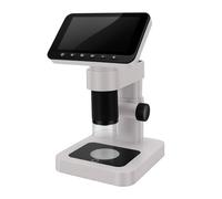 Plyisty Microscope Numérique pour Pièces de Monnaie 1080P de 4,5 Pouces, Grossissement 5-1000X avec 8 Lumières LED Réglables, Caméra 12MP pour L'observation des Erreurs de Pièces de