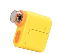 Plyisty Microscope Portable 1000x pour Les Enfants, écran de 2,0 ", Photo 4K, Vidéo 1080p, Lumières LED, Miniscope Portable pour Les étudiants Filles Garçons, Kit de Sciences éducatives (Yellow)