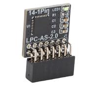 Plyisty Module TPM 2.0 14pin, Module de sécurité de Cryptage TPM 2.0 14 Broches, 2x7p, Hauteur de 2,0 Mm, Support pour la Carte Mère avec Prise en Charge DDR4 pour Diverses Cartes Mères