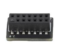 Plyisty Module TPM 2.0, Remplacement de la Carte de sécurité du Cryptage avec Interface SPI 14pin pour la Carte Mère, Gagne 11 compatibilité, Normes JESD 47 de qualité Industrielle