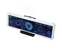 Plyisty Moniteur de Température D'ordinateur, écran IPS de 8,8 Pouces, éditeur de Thème avec Connexion USB, Multifonction, compatibilité étendue, adapté aux Systèmes RasPi et pour