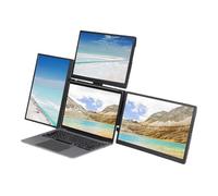 Plyisty Moniteur Portable 13,3 Pouces, 1920 X 1200 IPS HD pour Ordinateur Portable 3 Extensions D'écran pour Ordinateurs Portables de 11,6 à 17 Pouces, Détachable, pour Windows, pour OS