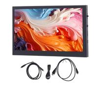 Plyisty Moniteur Portable de 7 Pouces, 1024x600 HD 60Hz Écran Tactile, 170 °, Deuxième écran HDMI pour Travail Jeu, Boîte, Commutateur, Ordinateur Portable, PC, TV, Raspi, Rétro PI, Debian