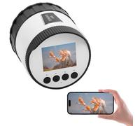 Plyisty Oculaire pour Caméra Télescopique WiFi, Oculaire Électronique avec Écran 2 Pouces, Caméra Astronomique Compatible avec Les Télescopes De 36 Mm À 74 Mm