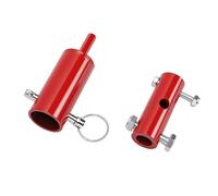Plyisty Outil Adaptateur de Foret de Cric, Fixation de Tige de Cric en Acier Robuste pour Goujon de Poignée de 1 Pouce, Idéal pour les Remorques de Bétail à Plat