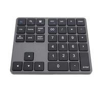 Plyisty Pavé Numérique Bluetooth, pavé Numérique sans Fil 2,4 G, 35 Touches, pavé Numérique de comptabilité Financière Rechargeable pour Ordinateur de Bureau et Ordinateur Portable (Grey)