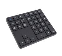 Plyisty Pavé Numérique Bluetooth, pavé Numérique sans Fil 2,4 G, 35 Touches, pavé Numérique de comptabilité Financière Rechargeable pour Ordinateur de Bureau et Ordinateur Portable (Black)