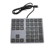 Plyisty Pavé Numérique USB, pavé Numérique Filaire USB C 3.1 avec 2 Ports USB 3.0 et 1 Port de Type C, Mini pavé Numérique Fin à 34 Touches pour Ordinateur Portable, PC, pour Android, OS X