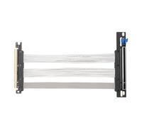 Plyisty PCIe 5.0 X16 Riser Cable, 128 Go/S Extension GPU pour RTX 4090 5090 & RX Conception Flexible EMI pour Le Montage Vertical et Les Constructions ITX (15 cm)