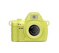 Plyisty Petite Caméra Porte-clés, Enregistreur Vidéo HD 2K avec écran de 1,47 Pouces, Lumière de Remplissage LED Réglable, Mémoire Intégrée de 128 Go, pour la Photographie et Une (Yellow)