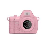 Plyisty Petite Caméra Porte-clés, Enregistreur Vidéo HD 2K avec écran de 1,47 Pouces, Lumière de Remplissage LED Réglable, Mémoire Intégrée de 128 Go, pour la Photographie et Une (Pink)