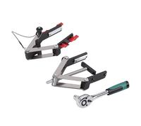 Plyisty Pince de Panneau Réglable à 4 Voies pour la Fabrication D'armoires à Bois, Pince de Pression en Alliage D'aluminium pour L'assemblage de Meubles, Hauteur de Serrage de 12 à 100 Mm, Adaptée aux