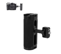 Plyisty Poignée Latérale Universelle pour Caméra, avec Sabot Froid et Filetage 1/4", Poignée de Cage de Caméra en Alliage D'aluminium pour Gauche ou Droite, Réglable de Haut en Bas