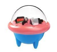Plyisty Porte-Cartes de Jeu pour 2 OLED Lite, 10 Emplacements de Cartouche, Couvercle Transparent et Conception Rotatif à 360 ° pour Afficher, Organisation, Stockage (Bleu Rouge)