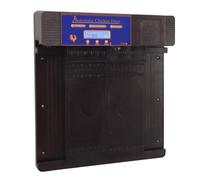 Plyisty Poulet de Poulet de Voiture, Ouvre-Porte à Double Porte à Faible Batterie Alerte LED Multifonctionnel Affichage avec Une Minuterie pour l'oie dans Les Fermes de Grange (Marron foncé)