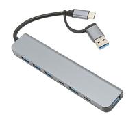 Plyisty Pourusb C Hub, Adaptateur 7 en 2 avec Pour3, Alimentation 100 W, Interface Multimédia 4K HD, USB A, Leceur SD /