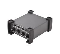 Plyisty Processeur de Signal DI-Box Passif Professionnel à 4 Canaux pour les Performances sur Scène et en Studio