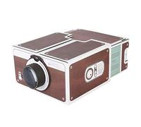 Plyisty Projecteur de Smartphone Bricolage, Projecteur de Téléphone Portable Intelligent Portable Home Cinéma avec Grossissement d'image 8X pour,