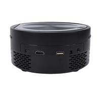 Plyisty Projecteur DVD avec Lecteur DVD intégré, Projecteur de Film Portable 1080P HD USB 2.0 avec Deux Haut-parleurs Stéréo, pour Le Divertissement à Domicile (Prise UE)