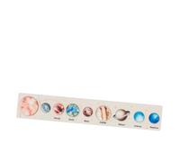 Plyisty Puzzle en Bois du Système Solaire, Jouet d'apprentissage éducatif pour Enfants, Exploration de L'astronomie Inspirante, 8 Planètes Soleil Lune, Taille 40x7cm (#1)