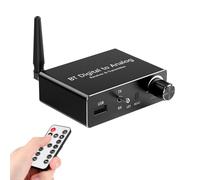 Plyisty Récepteur émetteur Bluetooth 5.3 avec DAC, AUX USB Optique Coaxial, HiFi à Faible Latence pour TV PC Voiture Home Cinéma Haut-Parleur Casque