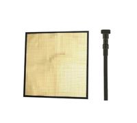 Plyisty Réflecteur de Lumière Flexible 9,4 Pouces, Panneau Multi-miroirs pour Photographie et Vidéo, Outil de Mise en Forme Réglable avec Base Magnétique, Effets de Flux Optique (Gold)