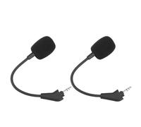 Plyisty Remplacement du Micro 2PCS pour Le Casque de Jeu sans Fil HS70, Réduction Puissante du Bruit, Micro-Boom Détachable à Son avec Mousse de Pare-Brise, OFC Copper Core
