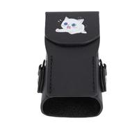 Plyisty Sac étui en Cuir avec Fermeture Magnétique, Motifs de Dessins Animés, Longe Gratuite pour Poche3, Cuir Microfibre, Facile et désactivé (Black)