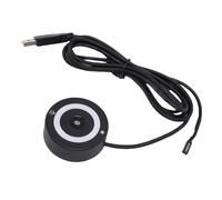 Plyisty Scanner de Lecteur D' Digitales USB Portable, Prise en Charge de 10 11 360 ° Touch Fast Recognition Biometric Fingerrint, 4K Webcam avec Anneau de Web Cam Cam