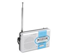 Plyisty Small Radios Portable Am FM, Radio à Transistor à Piles à Batterie, Haut-Parleur intégré, avec Une Prise D'oreillette de 3,5 Mm, pour la Maison de Voyage à la Maison (Bleu argenté)