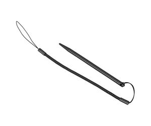 Plyisty Stylet Résistif, Stylo à écran Tactile Portable à Corde à Ressort pour Une écriture et des Signatures Précises sur Les Machines POS, Les Compteurs Bancaires (Short 92 Noir avec câble)
