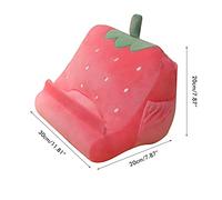 Plyisty Support de Tablette d'oreiller, Support de Tablette en Peluche Douce avec Poches élastiques pour Que Les Enfants Puissent Regarder des Films Faire Leurs Devoirs, pour Les