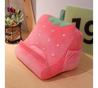 Plyisty Support de Tablette d'oreiller, Support de Tablette en Peluche Douce avec Poches élastiques pour Que Les Enfants Puissent Regarder des Films Faire Leurs Devoirs, pour Les